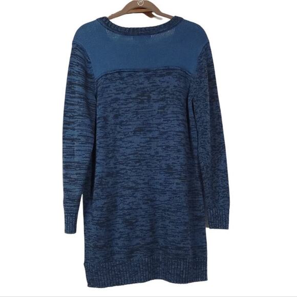 Style and Co Sweater Size Large Blue Teal Cable Knit Used  - Picture 2 of 10